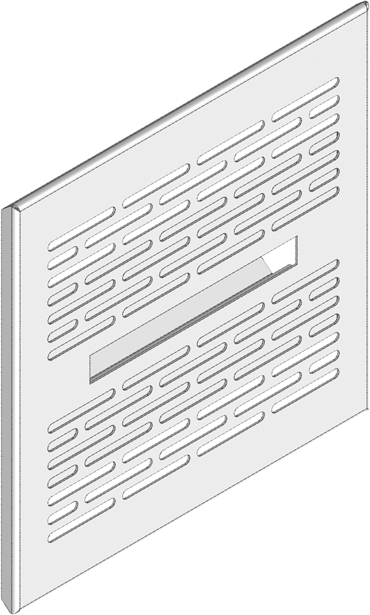 Difuzní panel s dlouhým rozptylem (ploché provedení) vzhled nerezové oceli - Viessmann