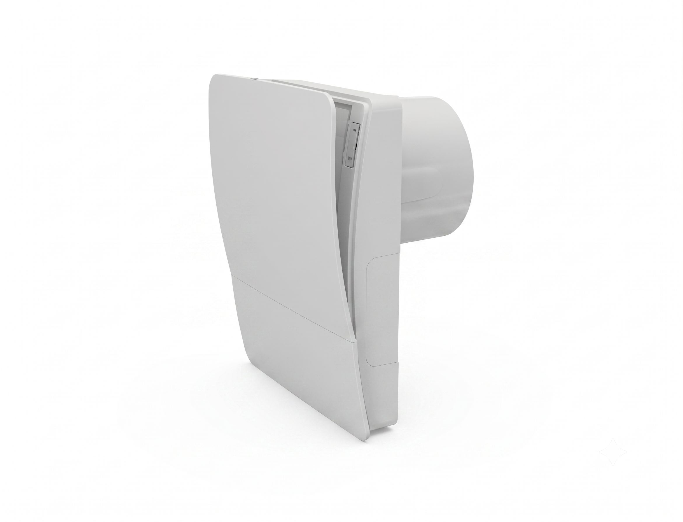 Ambientika Odtahový ventilátor Easy s potrubím a kovovým venkovním krytem (100 mm) - Südwind